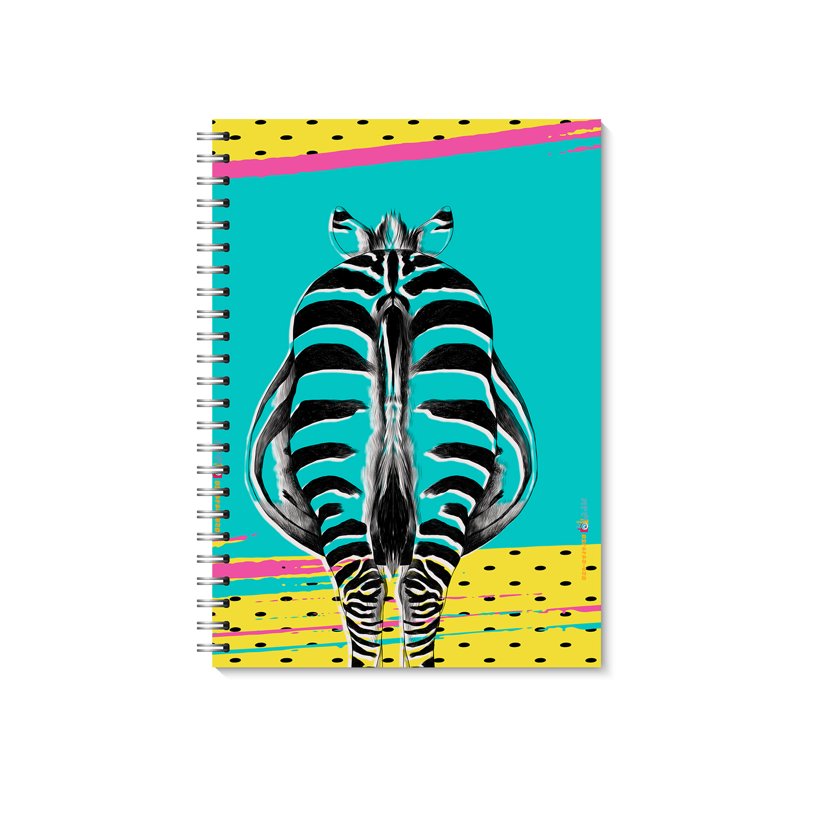 יומן דגם זברה חלק אחורי